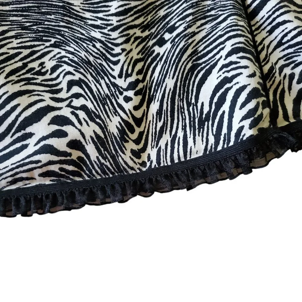 M.D.L. New York Skirt Zebra Print